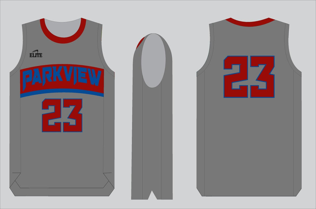 Eagle Parkview Basketball Jersey - Grey