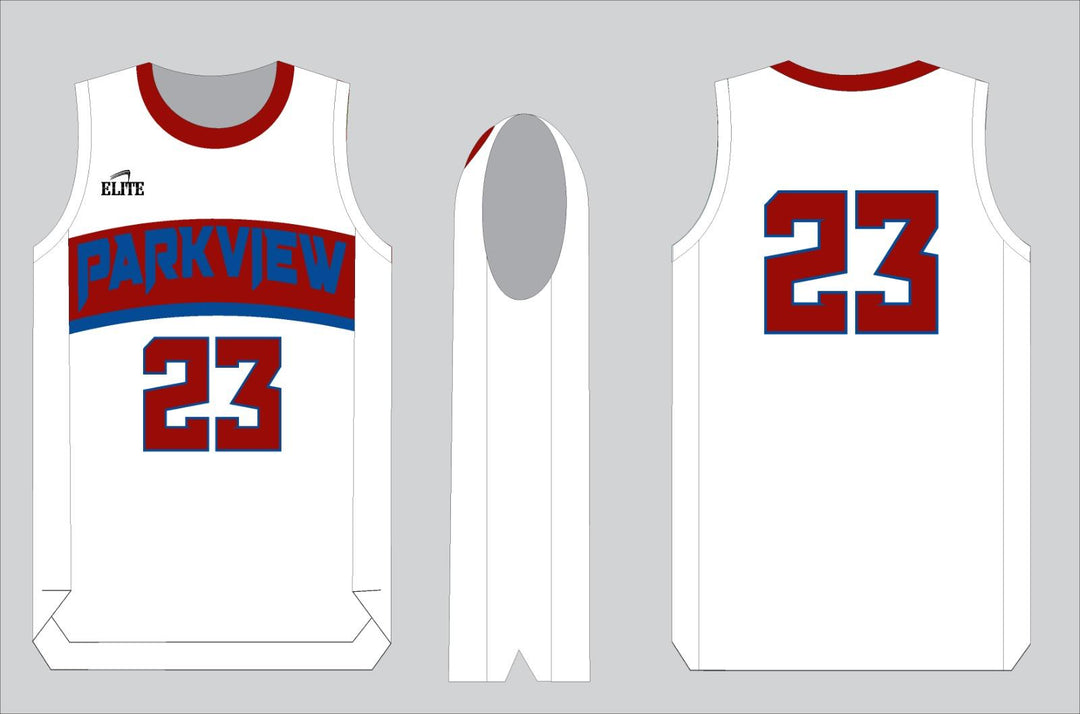 Eagle Parkview Basketball Jersey - White