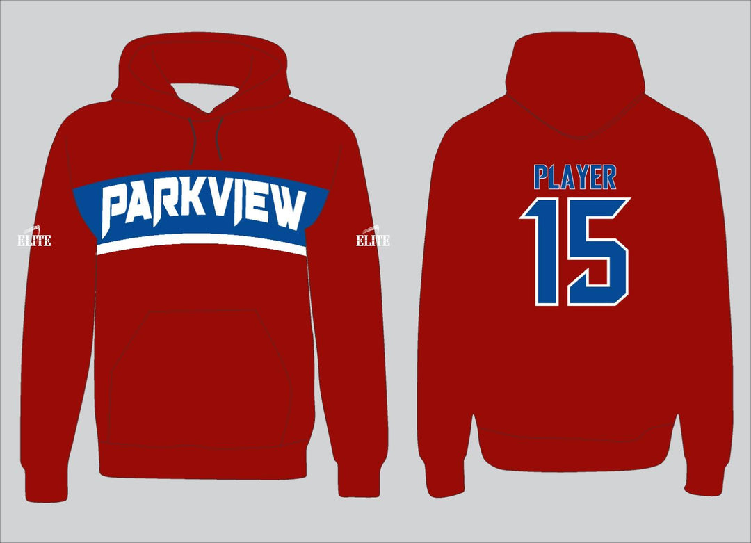 Eagle Parkview Hoodie - Red (White Logo)