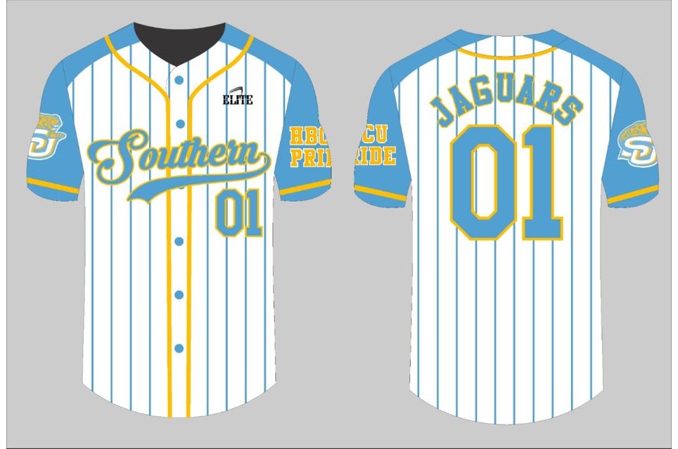 Southern Alumni Jaguars Jersey - White & Blue