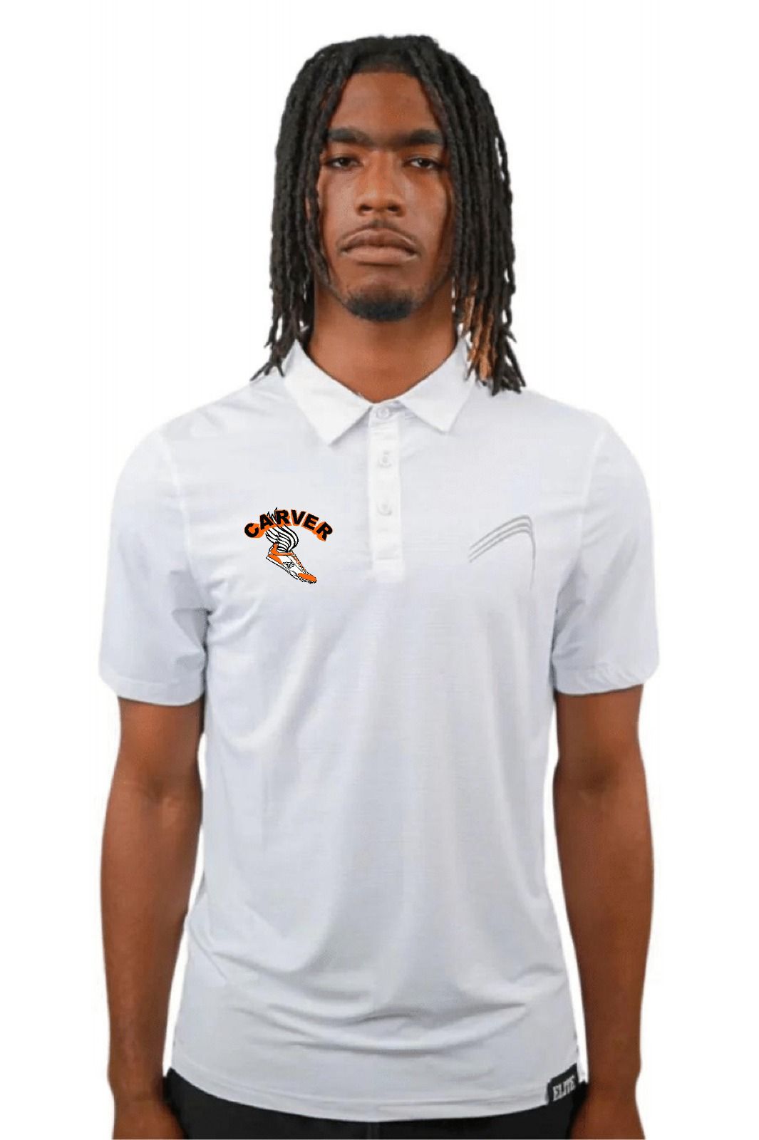 Carver High Track Polo Shirt - White