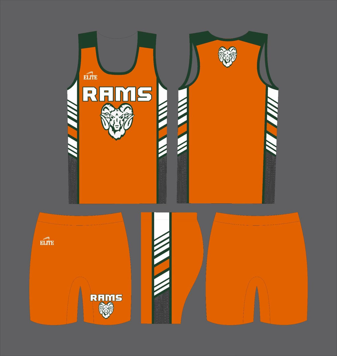 Carver High Track Basketball Set - Orange