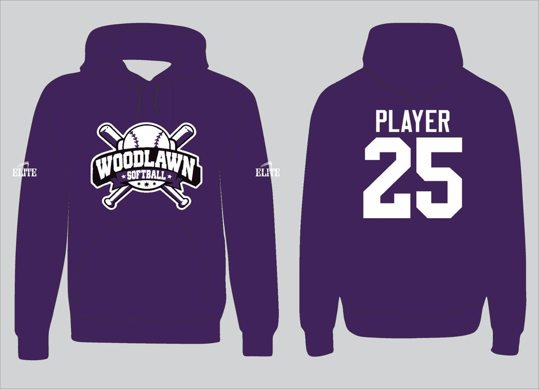 Woodlawn Softball Fan Hoodie - Purple