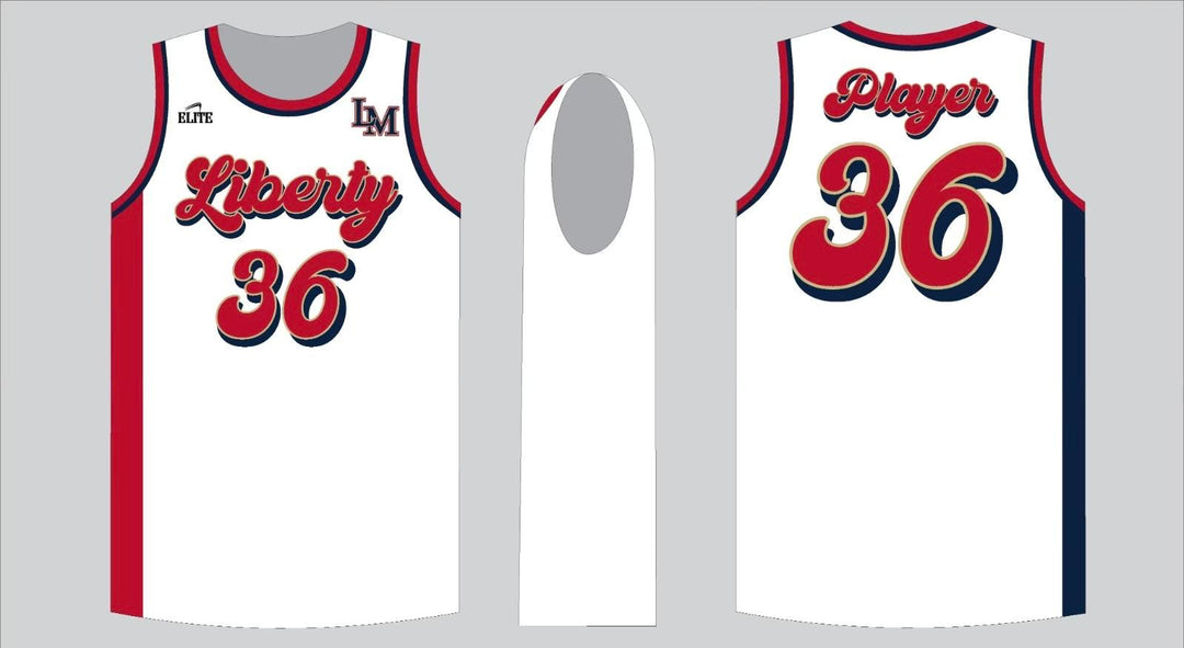 Liberty Parent Basketball Jersey - White