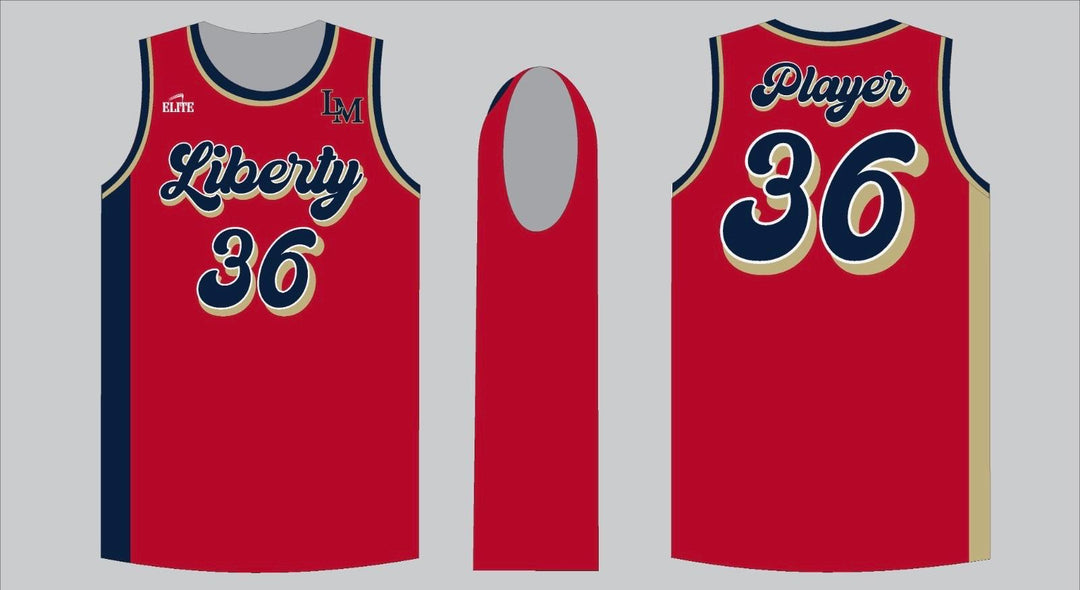 Liberty Parent Basketball Jersey - Red