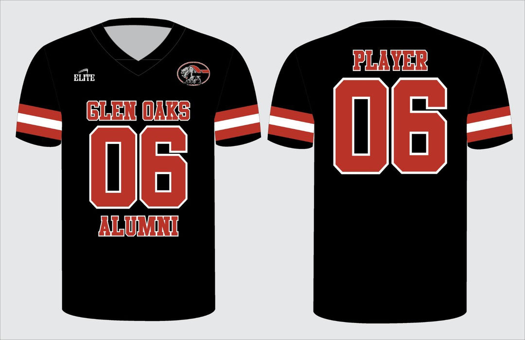 Glen Oaks Alumni Football Jersey - Black