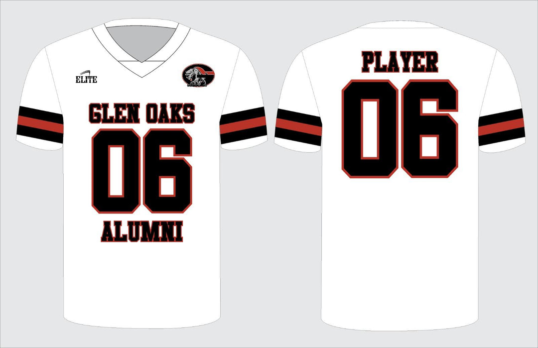 Glen Oaks Alumni Football Jersey - White
