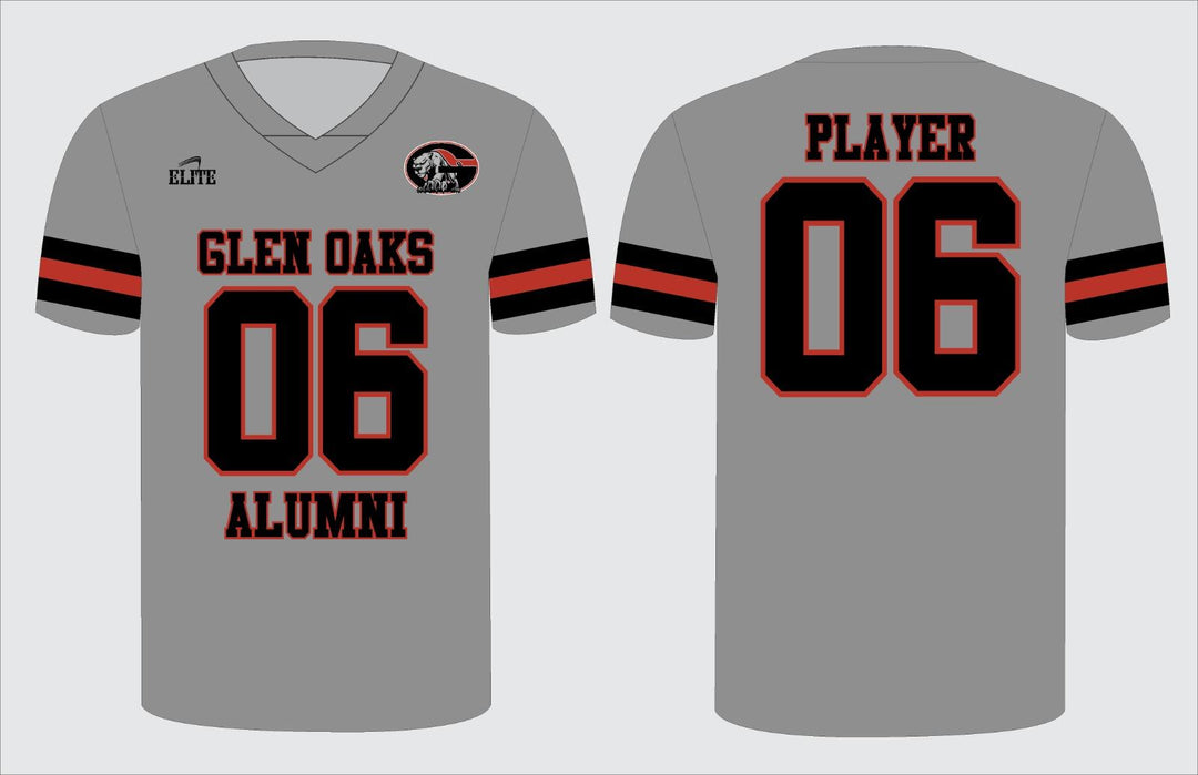 Glen Oaks Alumni Football Jersey - Grey