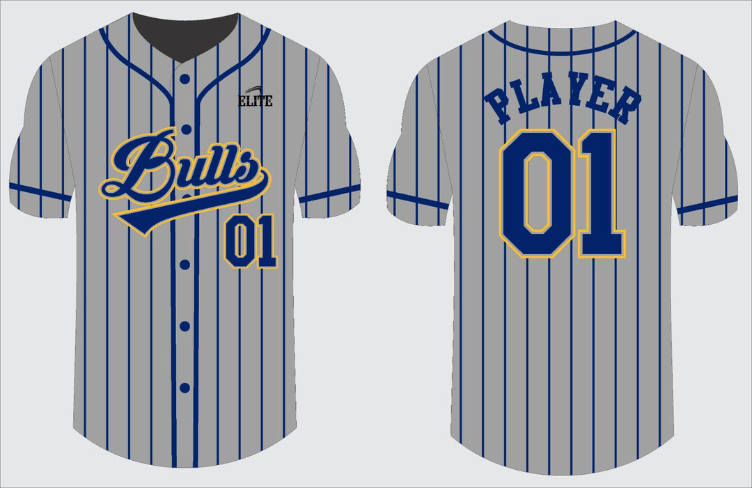 Northwest Bulls Baseball Jersey - Grey