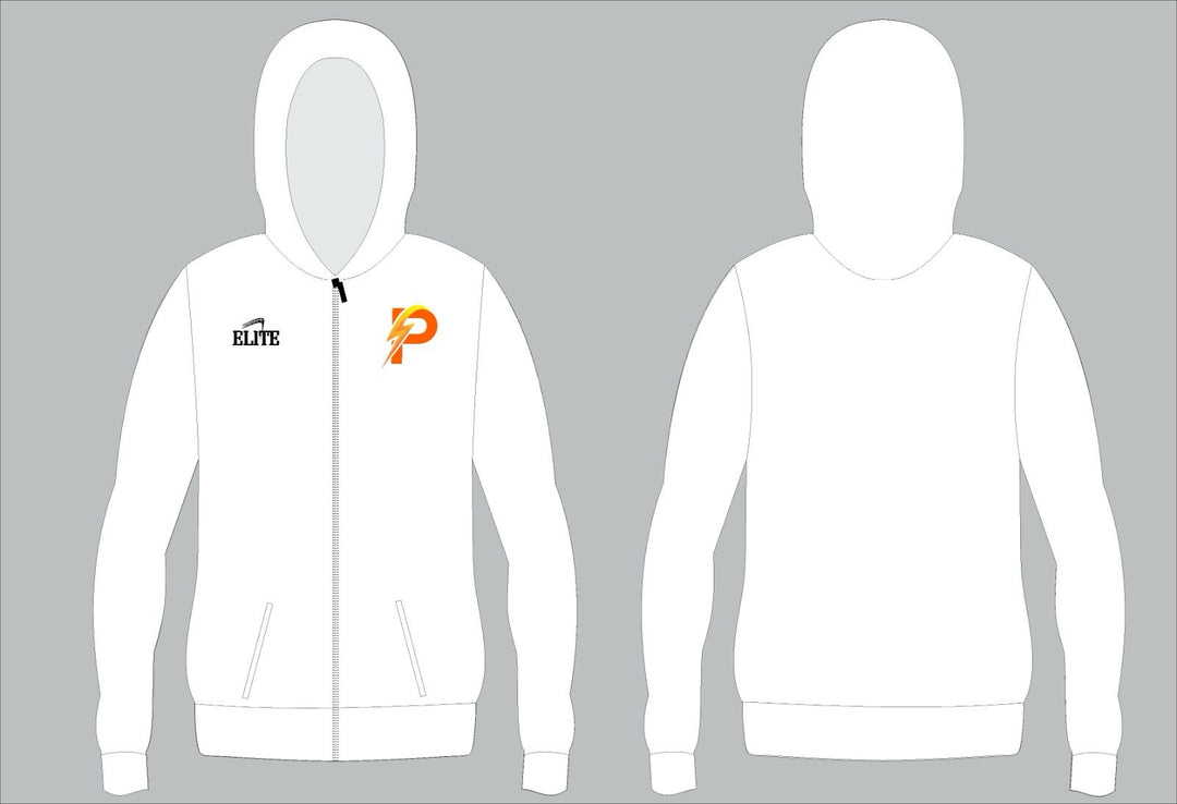 LA Power Zipper Hoodie - White
