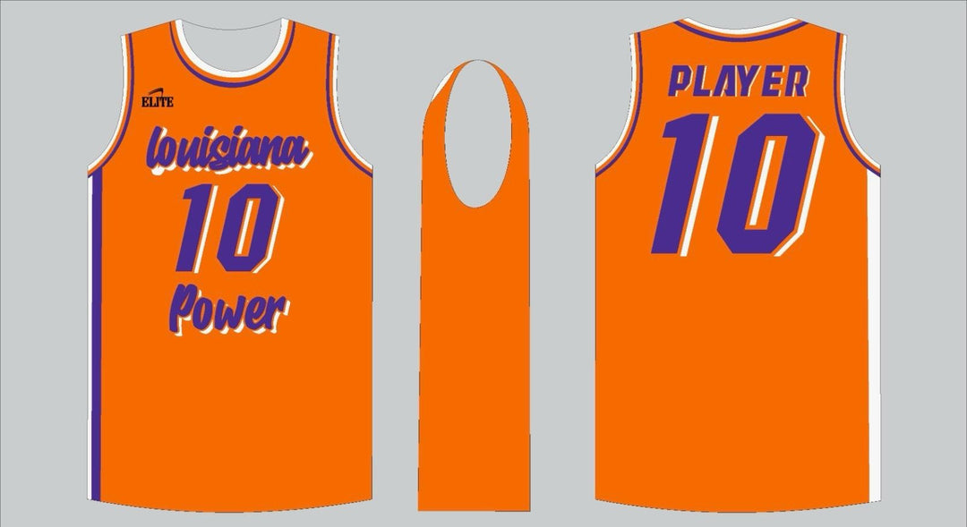 LA POWER - SUMMER 25 Basketball Jersey - Orange