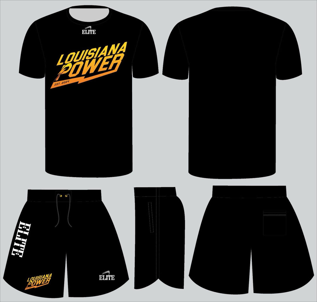 LA POWER - SUMMER 25 Shirt & Short Set - Black