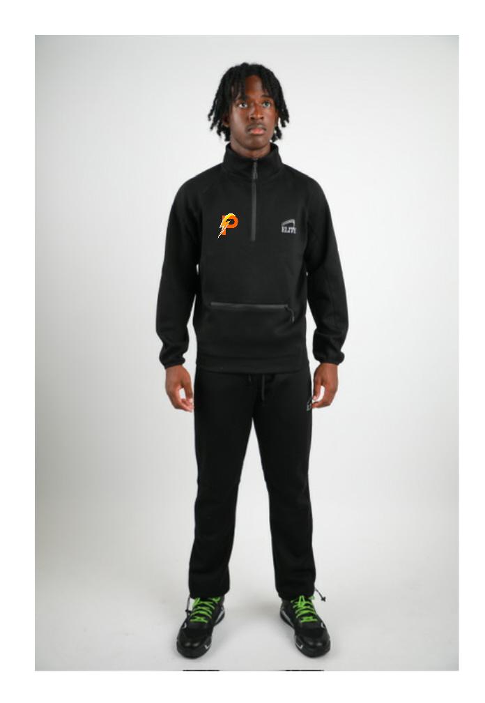 LA Power 1/2 Zip Pullover Set - Black