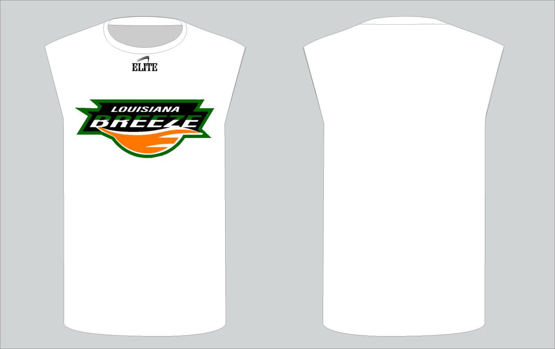 LA BREEZE Sleeveless Performance Wear (Dri Fit) - White