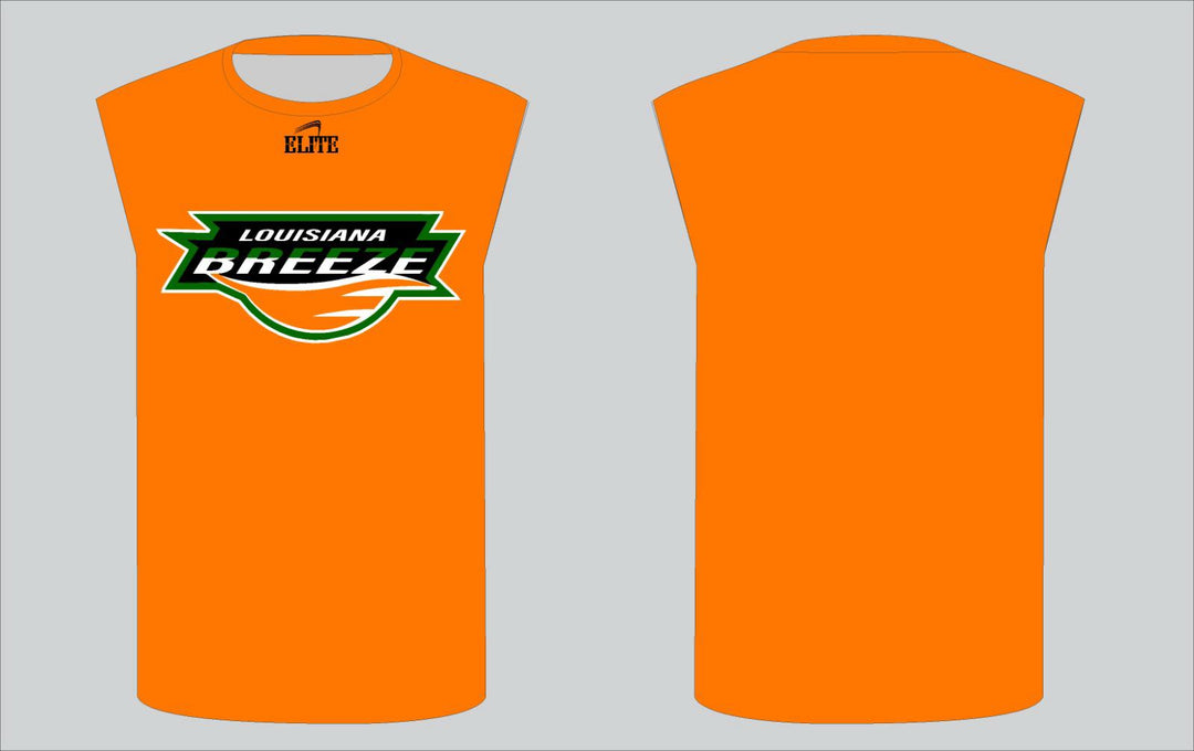 LA BREEZE Sleeveless Compression Shirt - Orange