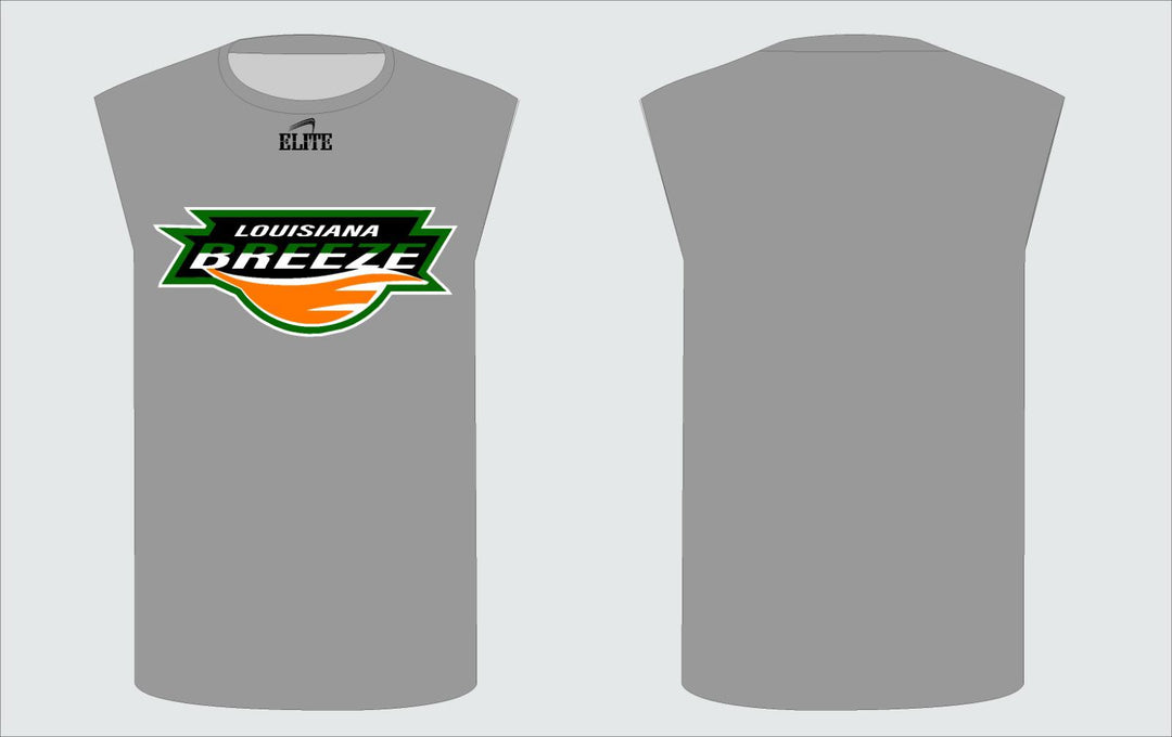 LA BREEZE Sleeveless Compression Shirt - Grey