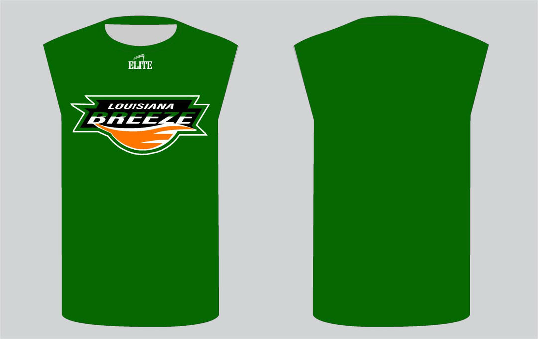 LA BREEZE Sleeveless Compression Shirt - Green