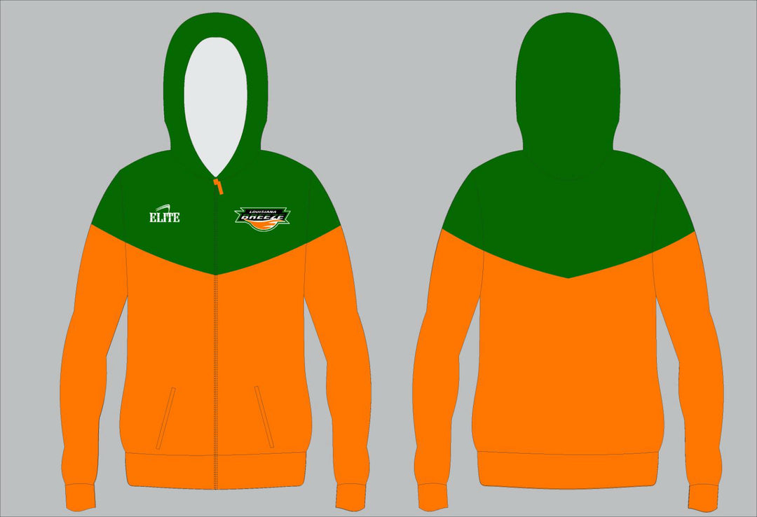 LA BREEZE Windbreaker Jacket - Orange & Green