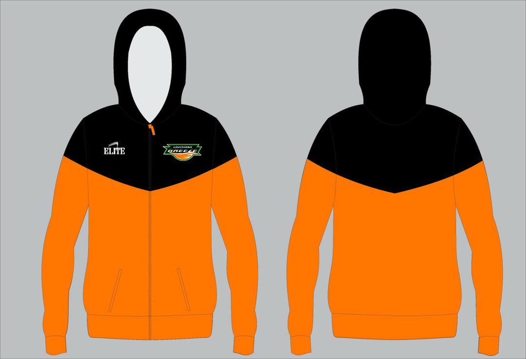 LA BREEZE Windbreaker Jacket - Orange & Black