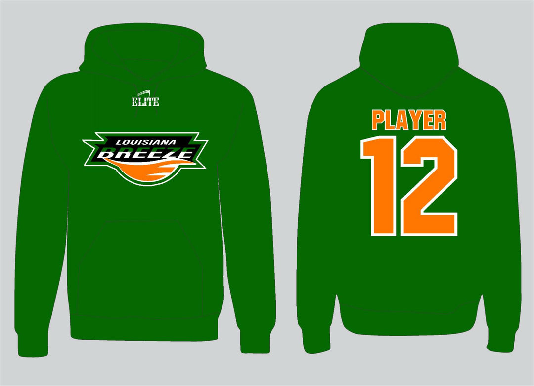 LA BREEZE Hoodie - Green & Oragne