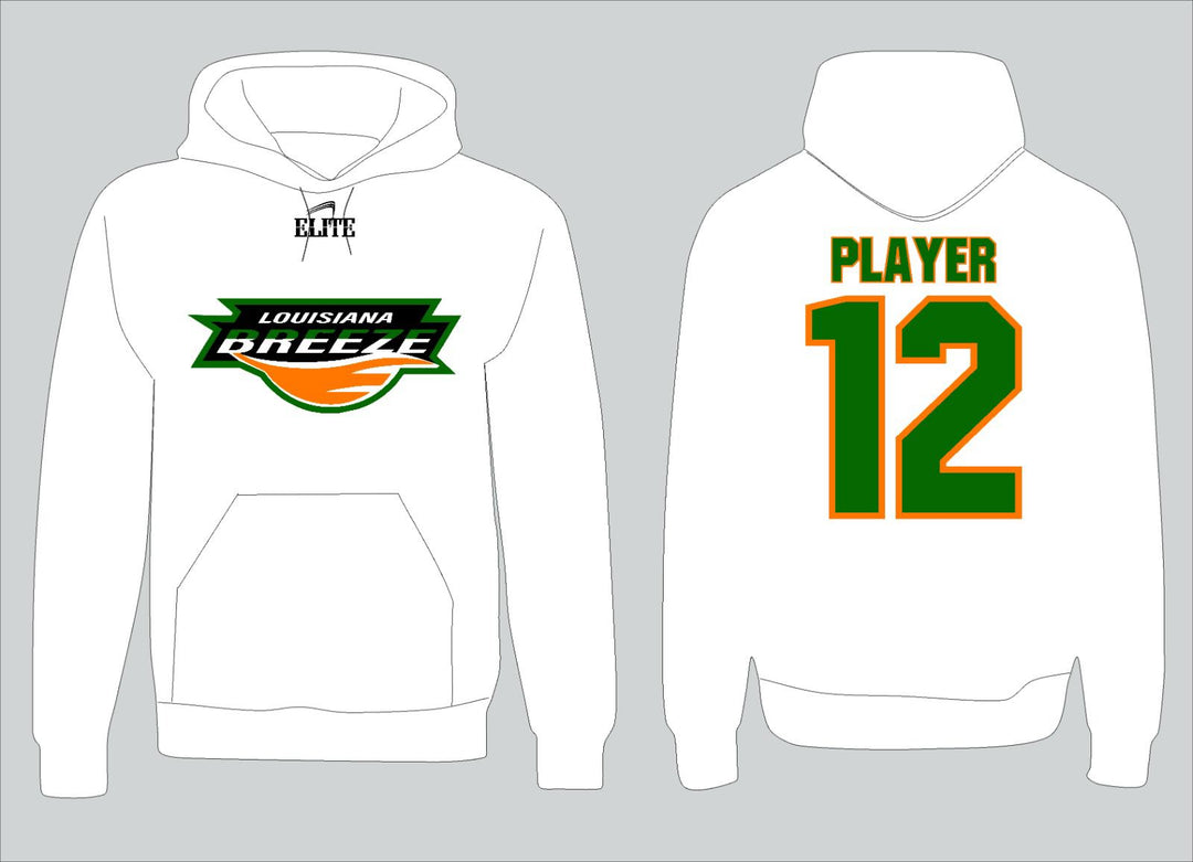LA BREEZE Hoodie - White & Green
