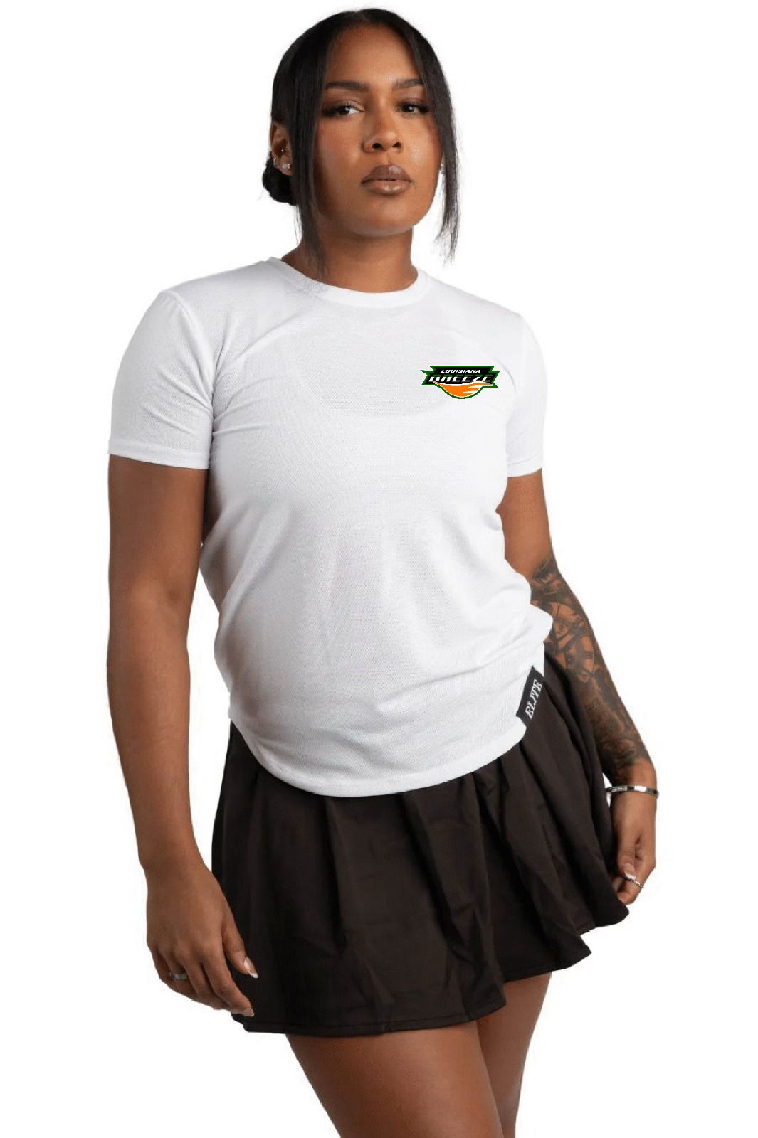 LA BREEZE Women’s Elite Running Shirt- White