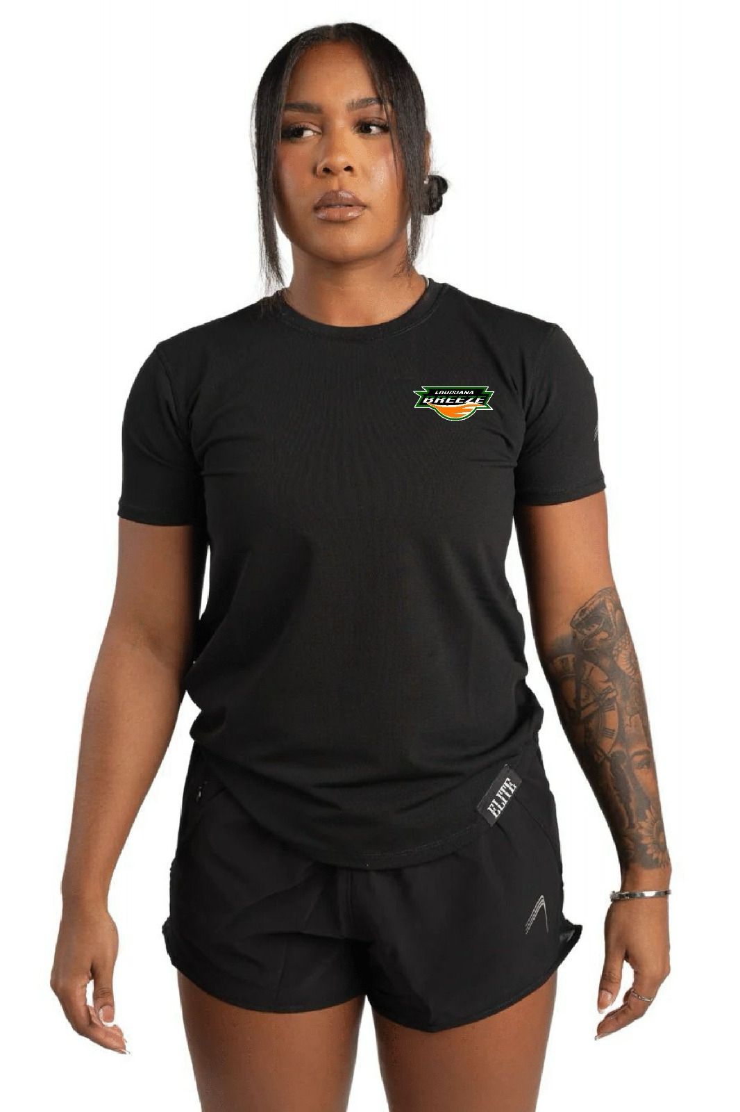 LA BREEZE Women’s Elite Running Shirt- Black