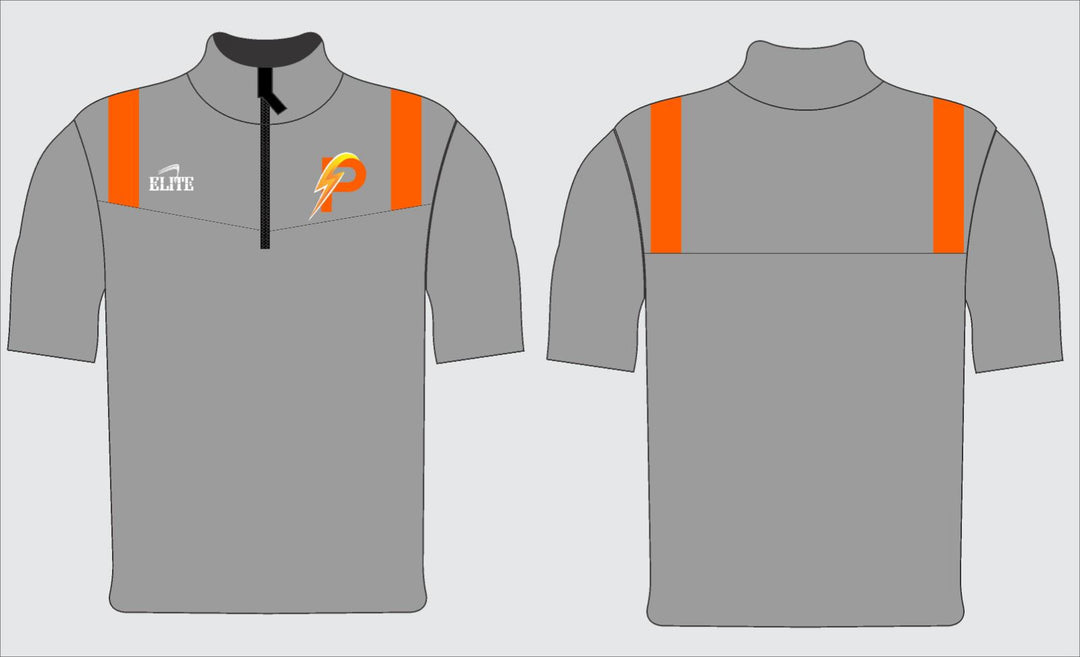 LA Power Short Sleeve Panel Pullover - Grey