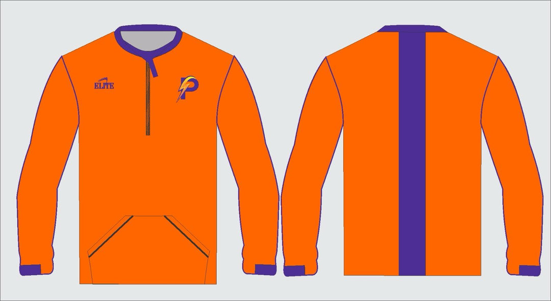 LA Power Micro Panel Pullover - Orange & Purple