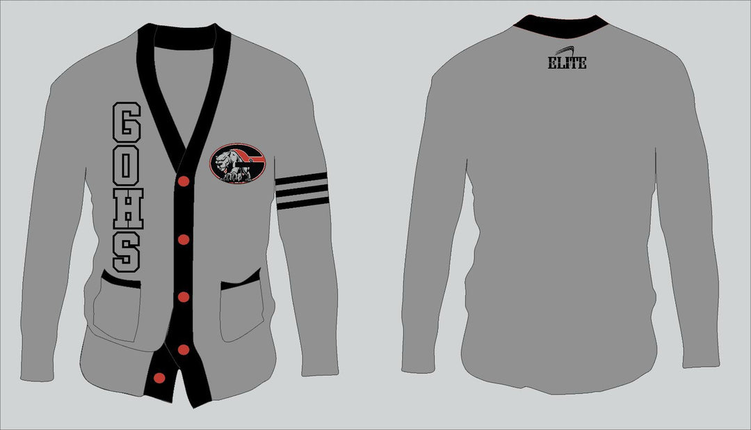 Glen Oaks Alumni Cardigan Jersey - Grey