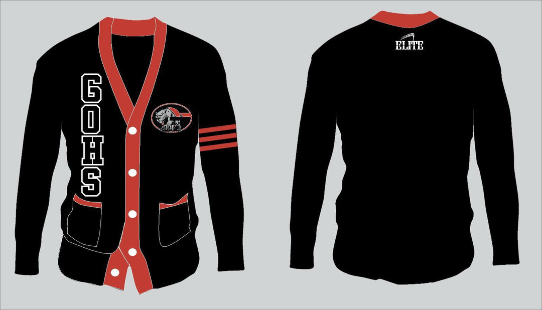 Glen Oaks Alumni Cardigan Jersey - Black