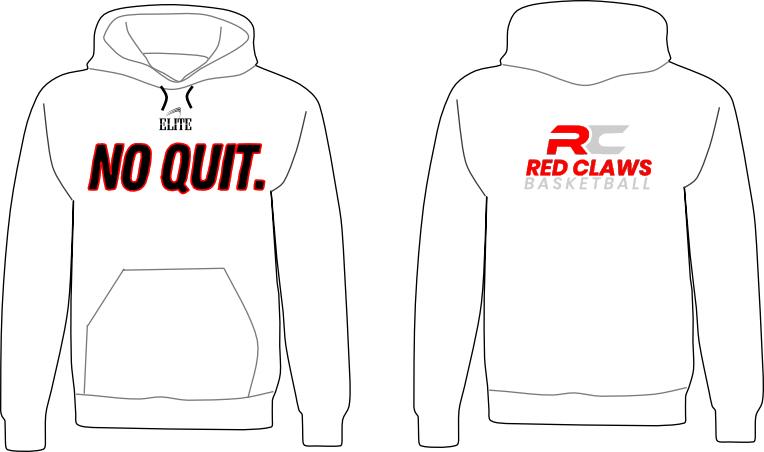 Red Claws Hoodie - White