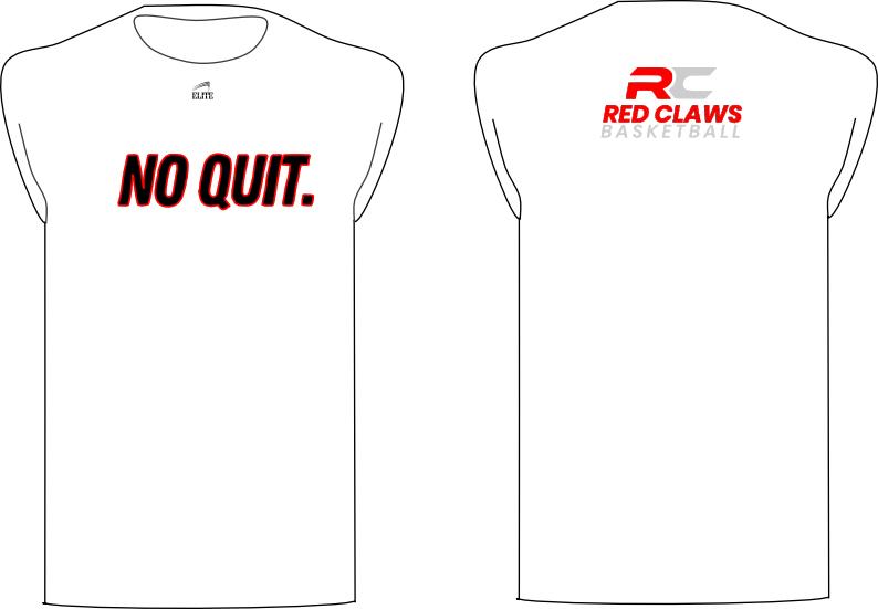 Red Claws Sleeveless Shirt - White