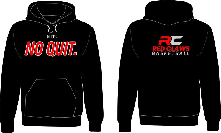 Red Claws Hoodie - Black