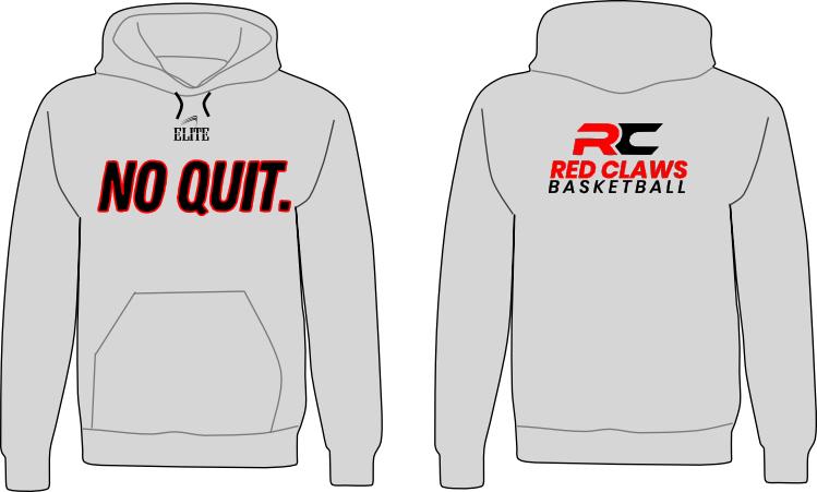 Red Claws Hoodie - Grey
