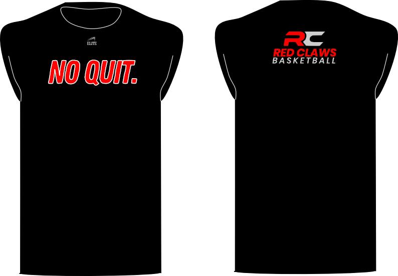 Red Claws Sleeveless Shirt - Black