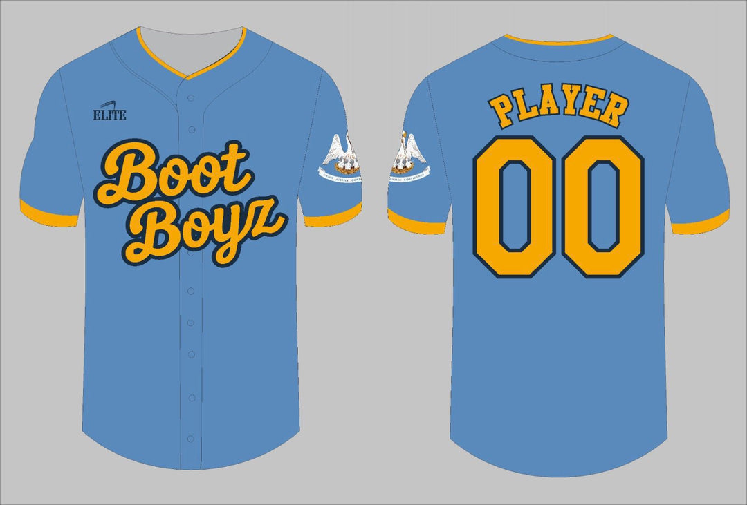 BOOT BOYZ Baseball Jersey - Light Blue