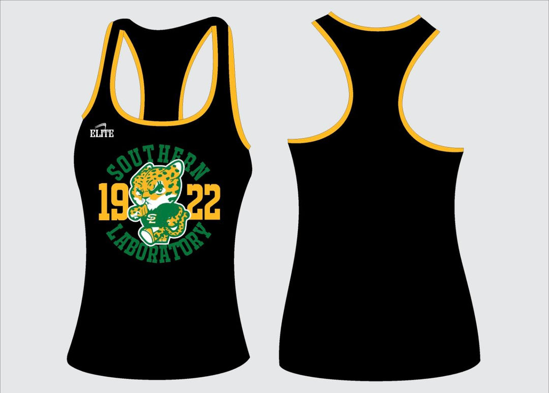 Southern Lab Kittens Racer Tank - Black