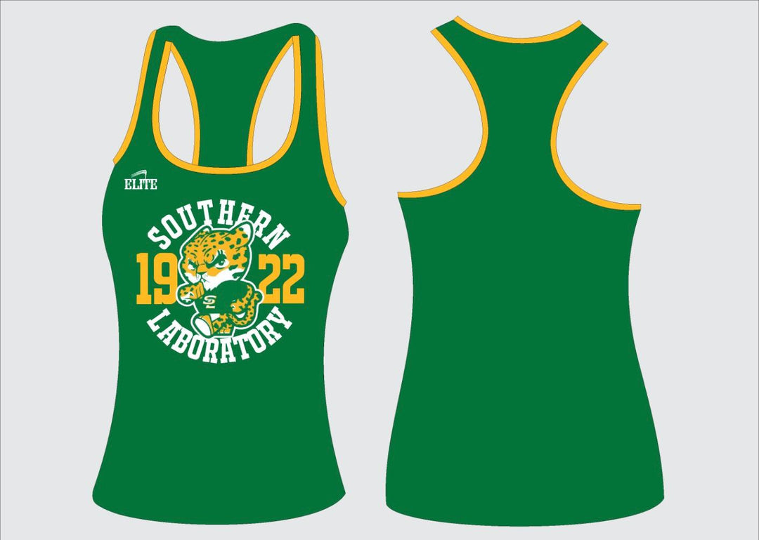 Southern Lab Kittens Racer Tank - Green
