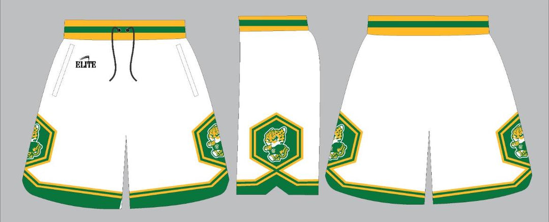Southern Lab Kittens Basketball Shorts - White