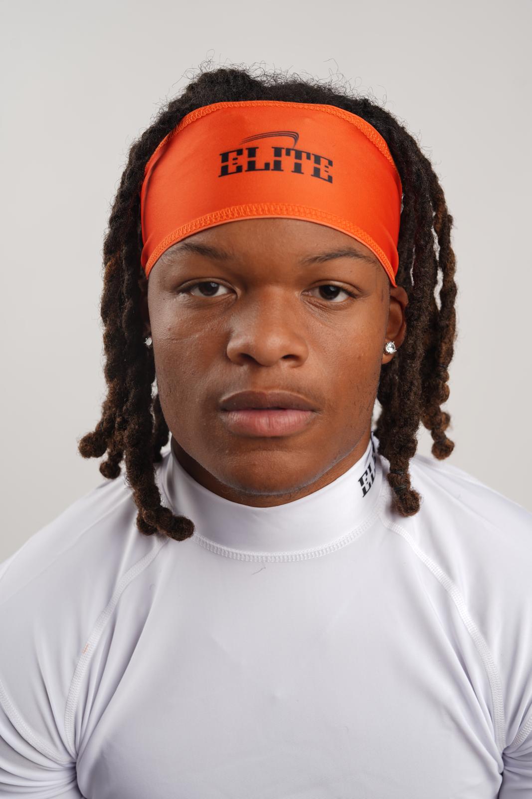 Elite DriFit Headband - Orange/Black Logo