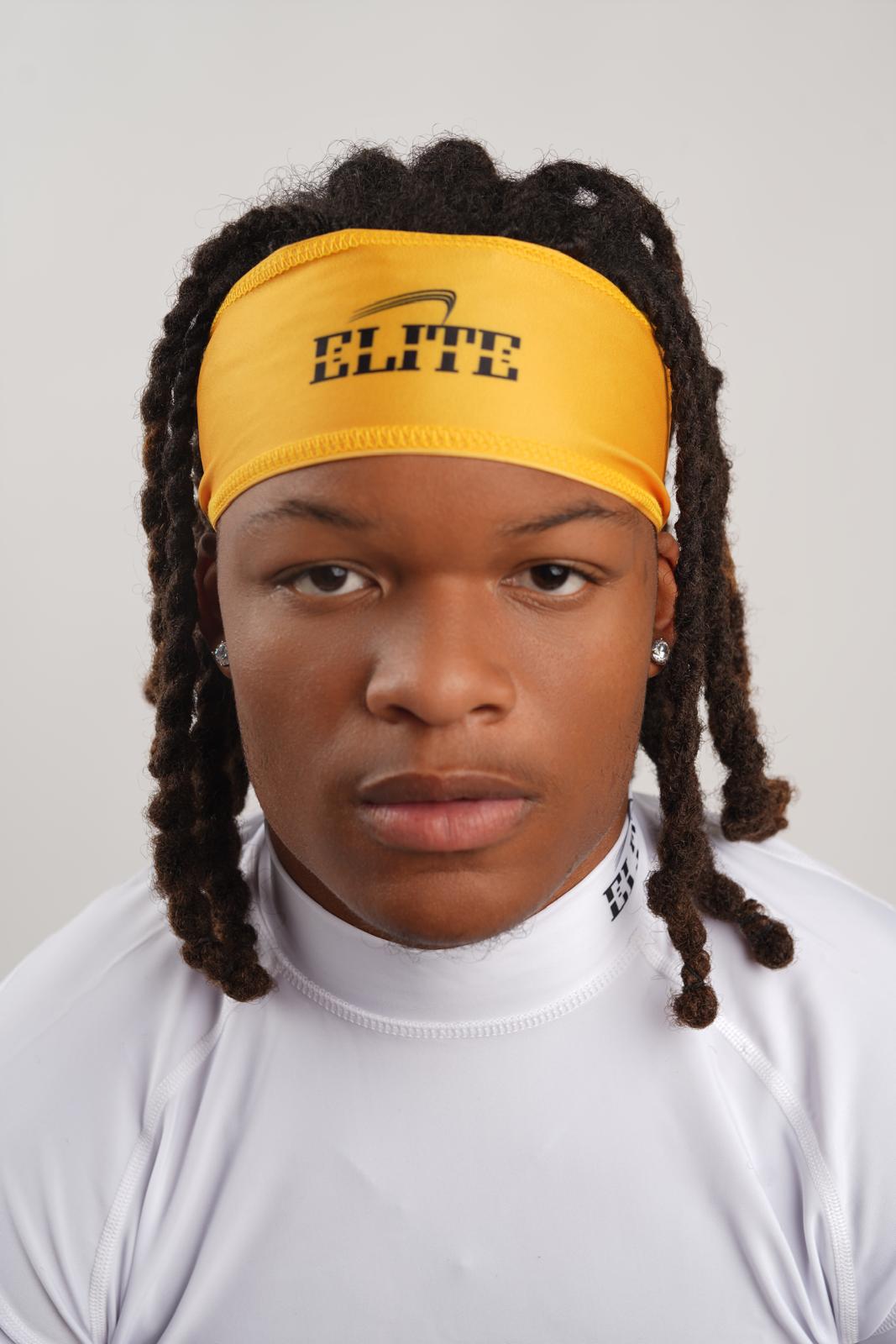Elite DriFit Headband - Yellow/Black Logo