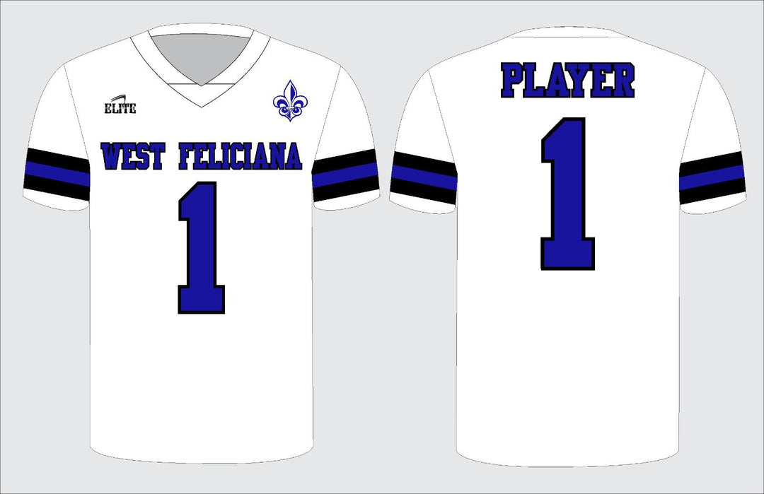 West Feliciana Football Jersey - White