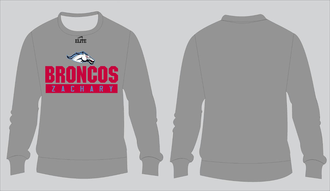 Broncos Logo Crewneck - Grey
