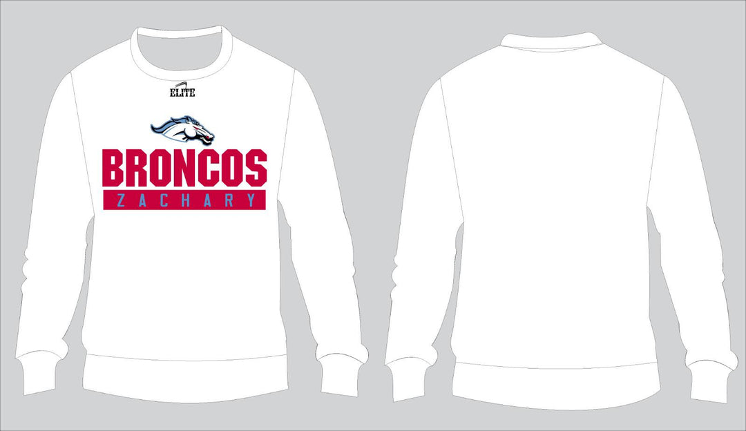 Broncos Logo Crewneck - White