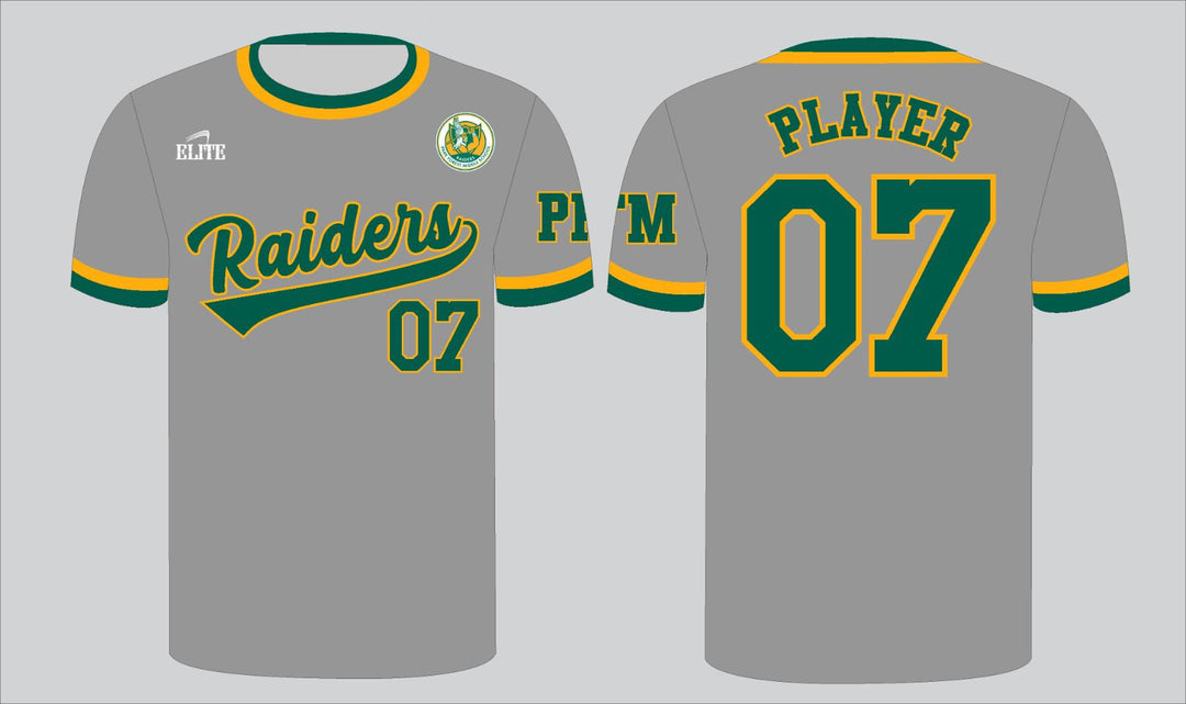 Park Forest Baseball Jersey - Grey