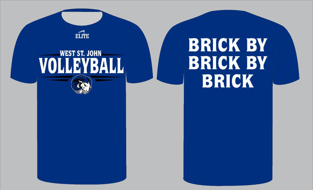 West St John Volleyball Shirt- Blue