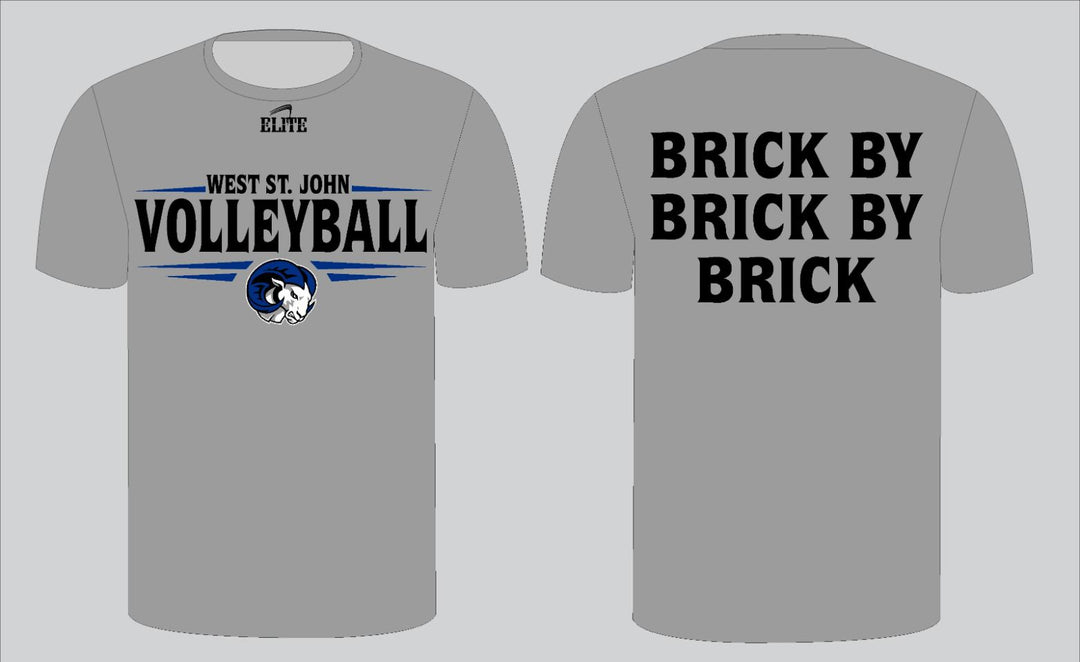 West St John Volleyball Shirt- Gray