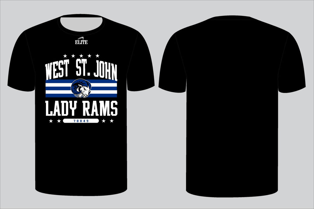 West St John Volleyball Spirit Shirt- Black