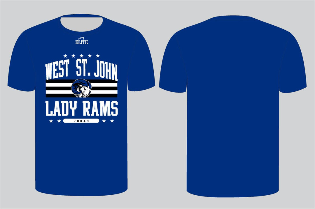 West St John Volleyball Spirit Shirt- Blue